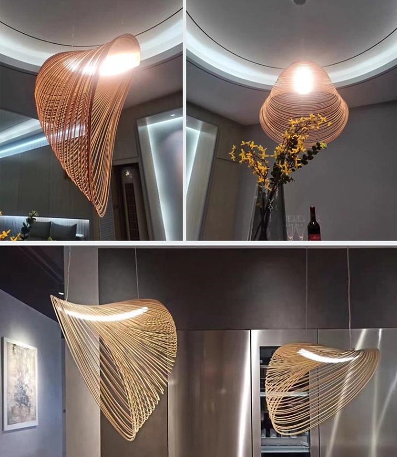 80cm sirkel / rund design pendel lys tre led moderne 220-240v 2026 - $599.99 –P1
