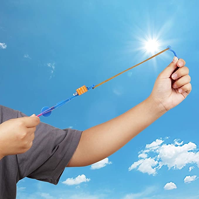 10pcs Amazing Led Light Arrow Rocket Helicopter Flying Toy Party Fun Gift Elastic Slingshot Flying Copters Birthdays Outdoor Game for Children Kidsfor Gift for Boy&Girls 2025 - $17.99 –P6