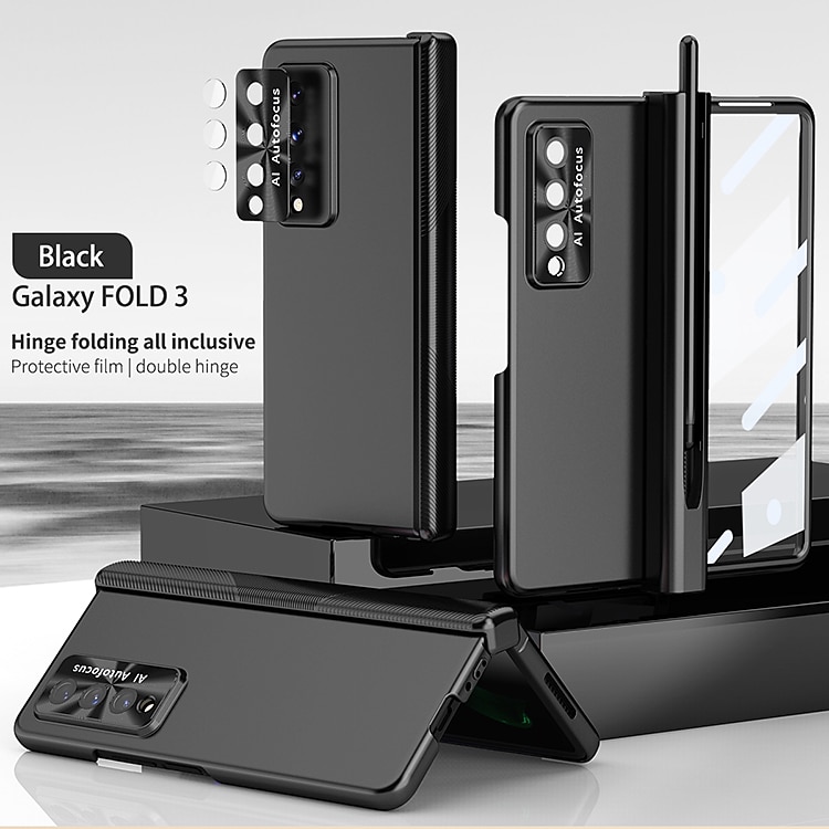 телефон Кейс для Назначение SSamsung Galaxy Z-образный сгиб 7 Z Fold 5 Z Fold 4 Z Fold 3 Чехол Флип Держатель для карандашей Покрытие Однотонный ПК 2025 - $31.99 –P14