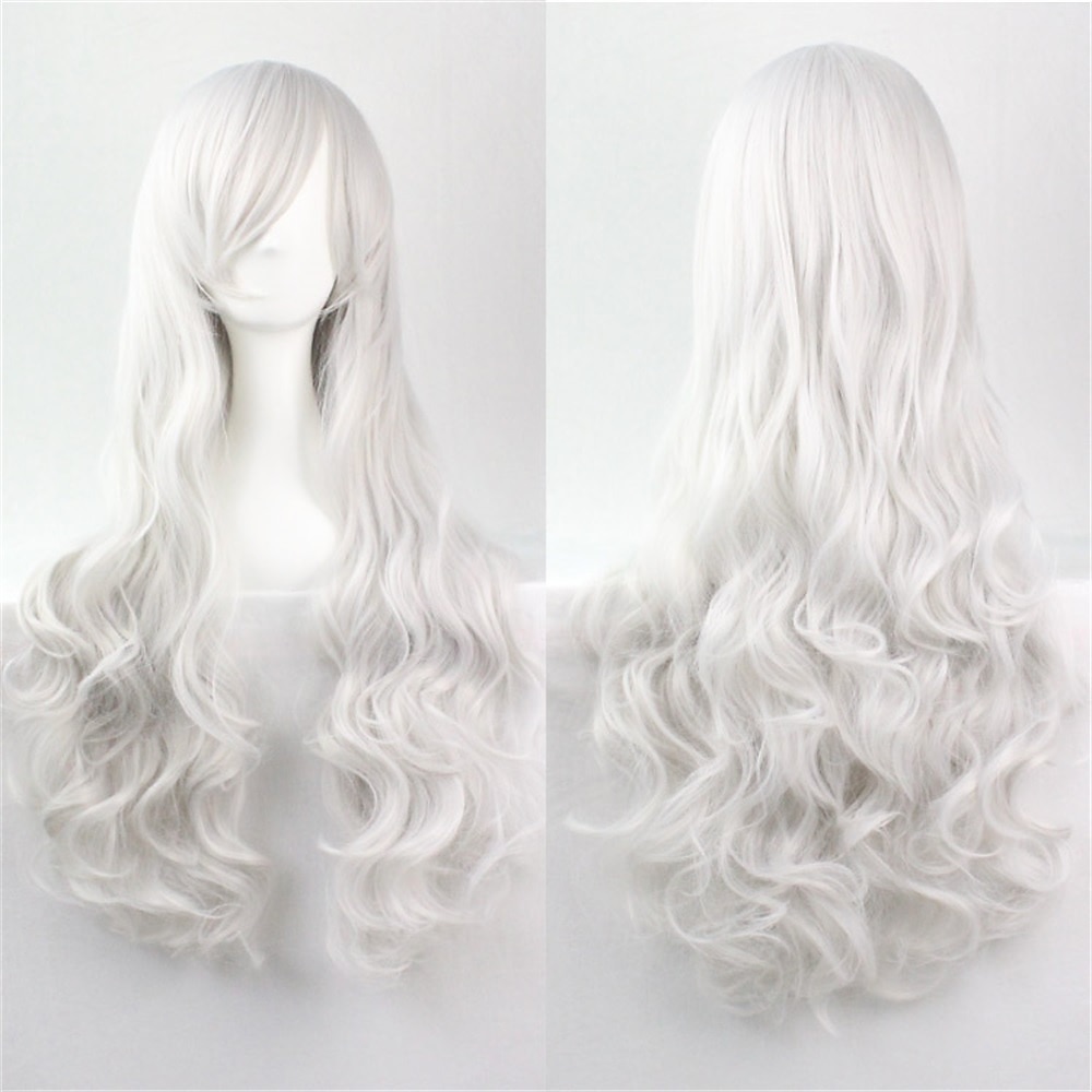 parrucca cos parrucca 80 cm capelli ricci lunghi capelli ricci multicolori in seta ad alta temperatura parrucche anime di halloween del 2025 a $16.99 –P1