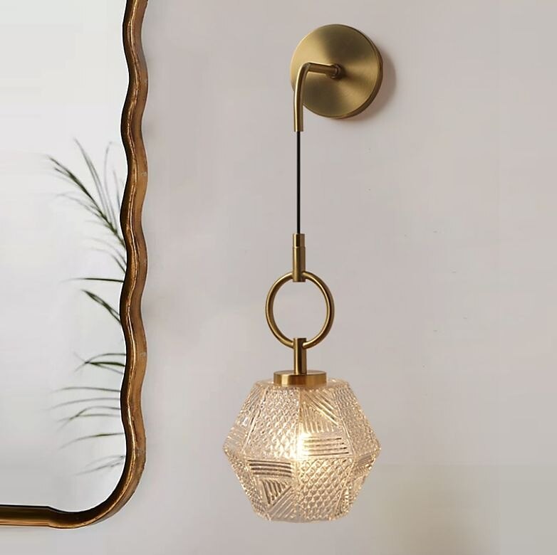 Luzes de parede interior estilo nórdico moderno interior sala de estar quarto luz de parede de cobre 220-240v de 2025 por $205.69 –P6
