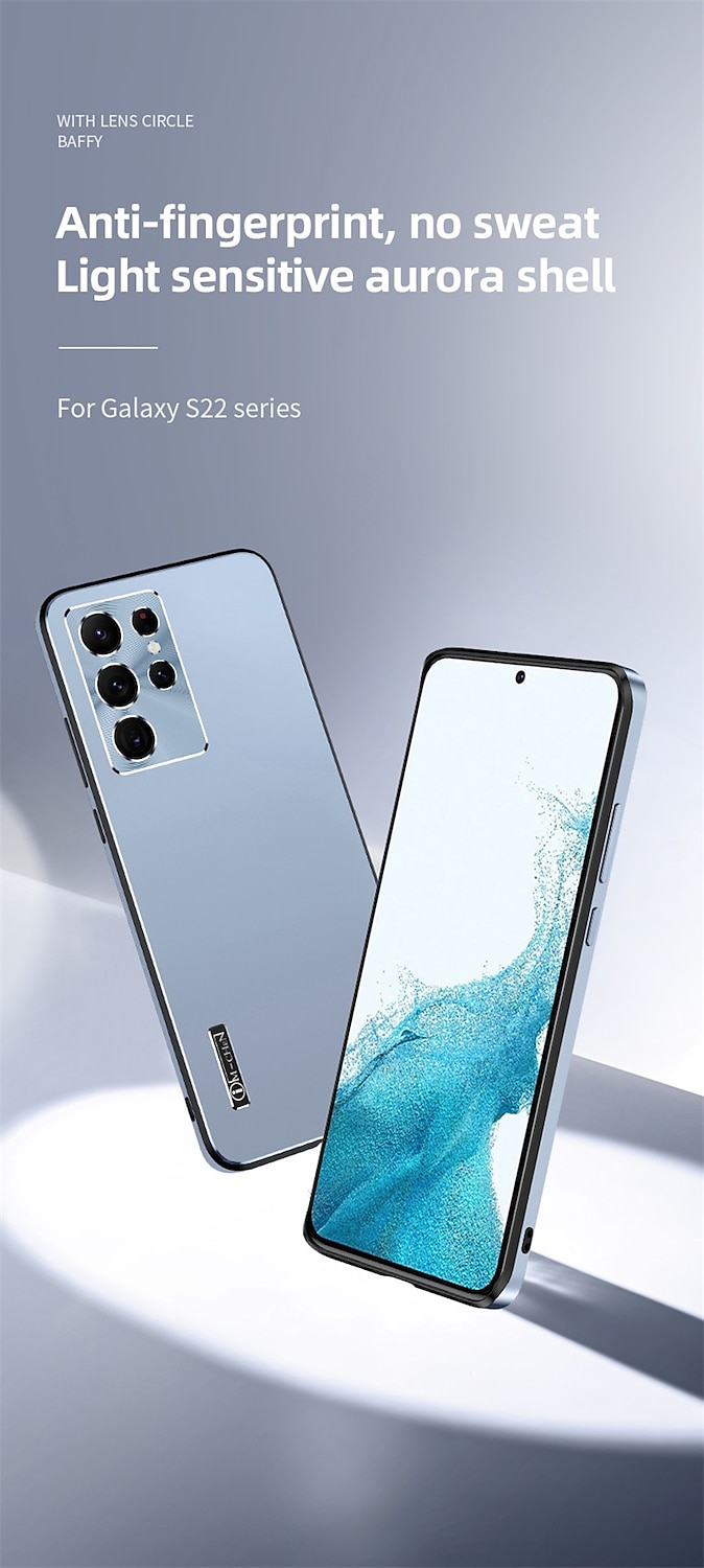 Чехол для телефона для Samsung Galaxy S23 S22 S21 Plus Ultra задняя крышка матовая полный защитный чехол пылезащитный однотонный TPU PC металл 2025 - $21.99 –P3