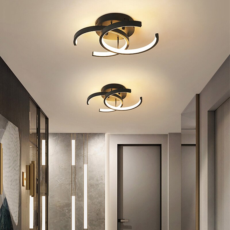24 سم مصابيح سقف قابلة للتعتيم بلمسات نهائية معدنية مطلية بنمط الشمال 220-240 فولت 2026 - $115.99 –P8