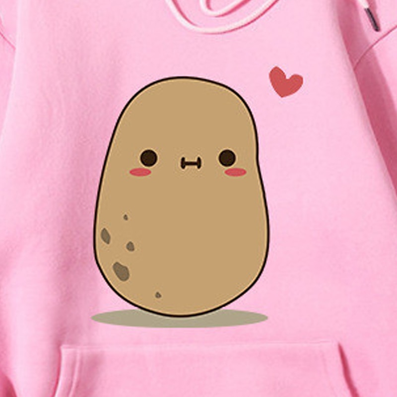 Pojkar 3D potatis Huvtröja Långärmad 3D-tryck Höst Vinter Mode söt stil Barn 3-13 år Utomhus Dagligen Normal 2025 - $18.99 –P2