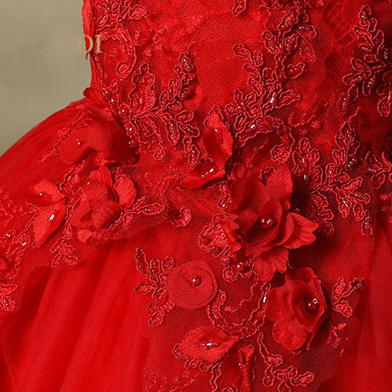 Abito da damigella d'onore bambina Da ragazza Vestito Abito da principessa Vestito da festa Matrimonio Feste Pegeant Elegante Da principessa Dolce Retato Fiore decorativo Manica corta Senza spalline del 2025 a $86.99 –P8