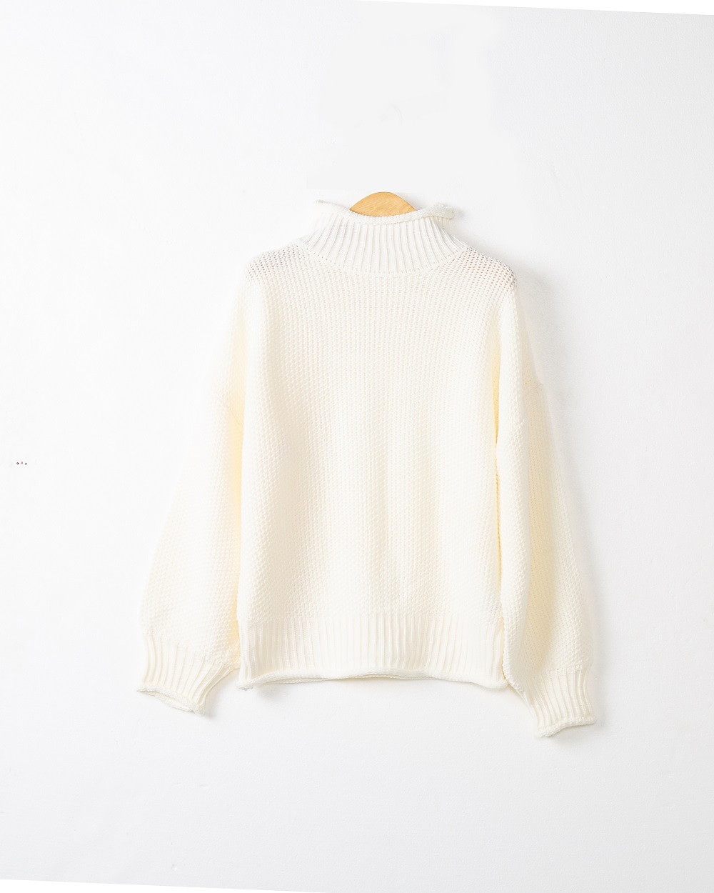 Femme Pull basique Décontractées Couleur unie Grosse maille Crocheté Col Roulé Tricoté manche longue Tricoter du quotidien Sortie Bleu Ciel Noir Automne Hiver de 2025 ? $47.99 –P2