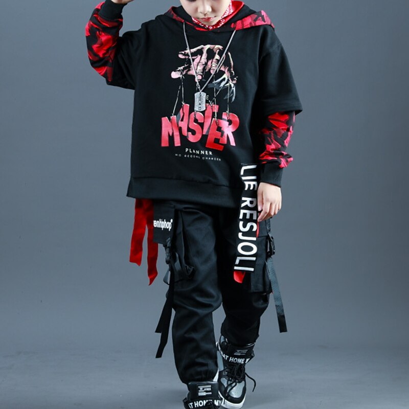 Unisex 3D Alfabetico Set felpa con cappuccio e pantaloni della tuta Completo Manica lunga Autunno Inverno Di tendenza Stile di strada Bambino 3-13 anni Da mare Strada Standard del 2026 a $62.99 –P4