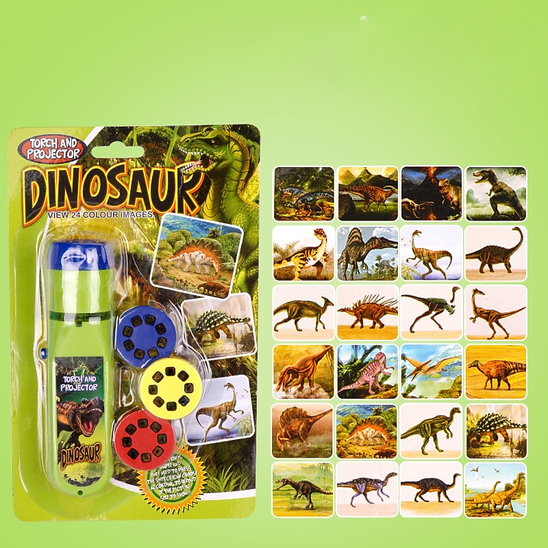 Linterna de proyección para niños, proyector de luz con bonitos dibujos de dinosaurios, animales, espacio, luz de fotografía nocturna, juguetes divertidos para la hora de dormir y aprender, regalos 2026 - HUF 6315 –P1
