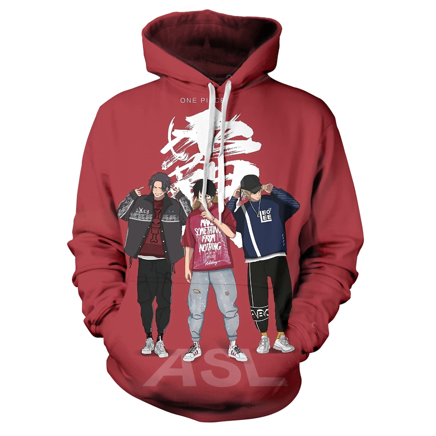 One Piece Film: Rood Portgas D. Ace Trui met capuchon Cartoon Manga Anime 3D Voorvak Grafisch Voor Voor Stel Voor heren Dames Volwassenen 3D afdrukken 2025 - $33.99 –P11