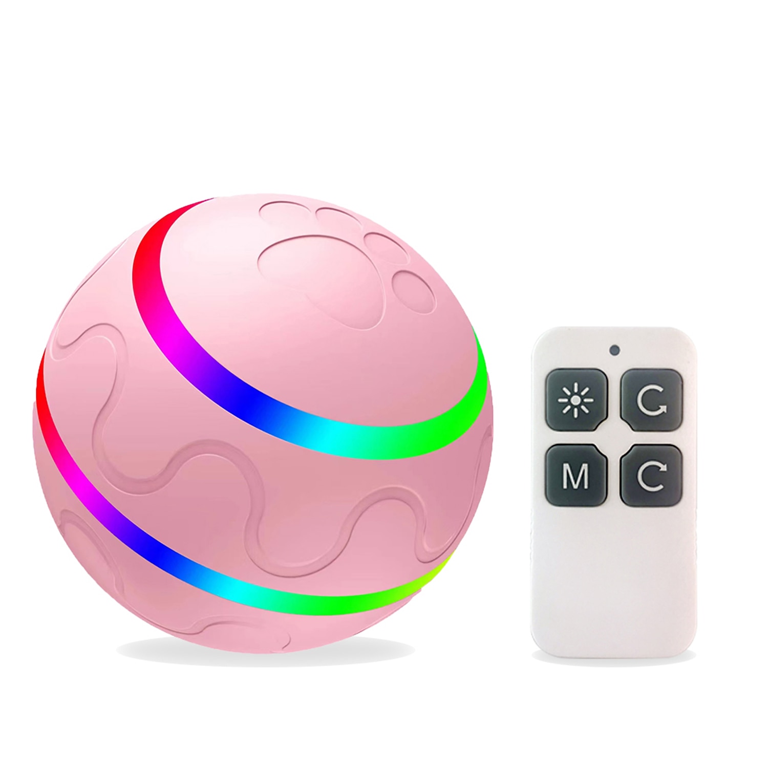 интерактивная игрушка для собак Wicked Ball пульт дистанционного управления для домашних кошек собак с активацией движения перезаряжаемый usb 2025 - $47.99 –P3