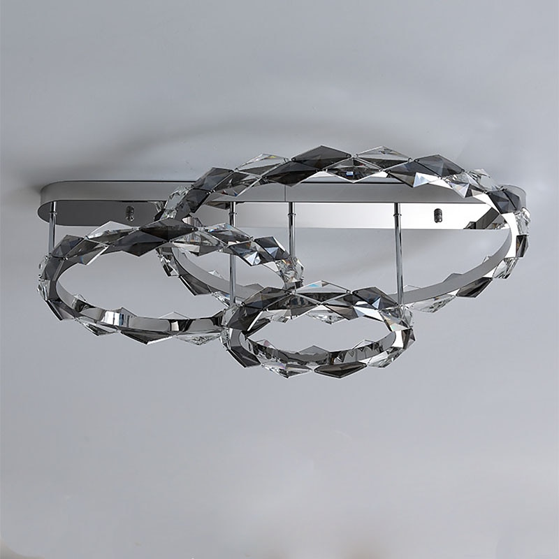 80 cm Ceiling Light LED Crystal Stainless Steel Designer Art Electroplated Modern 220-240V 2025 - $1195.09 –P6