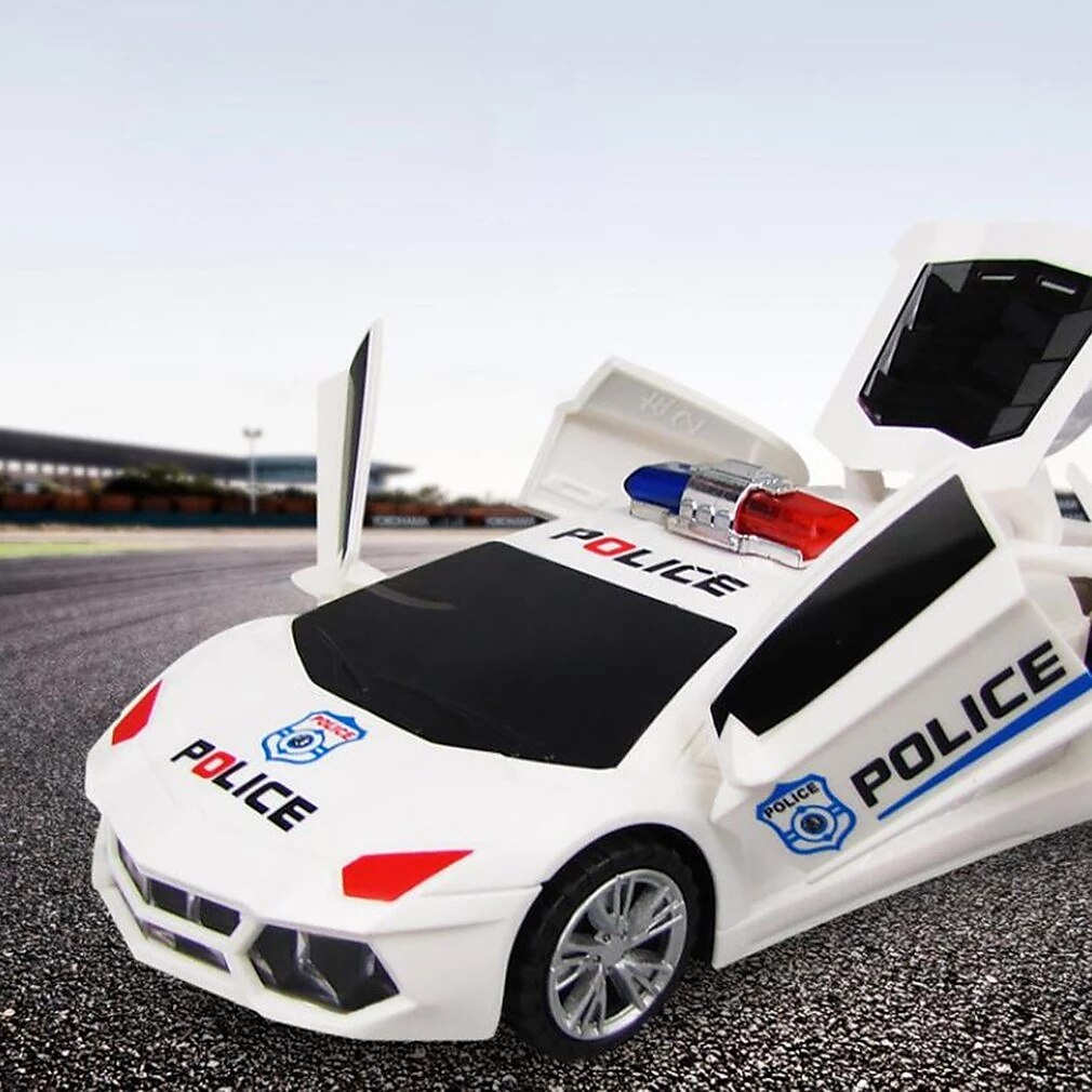Electric Dancing Deformation Rotating Universal Police Car Toy Car