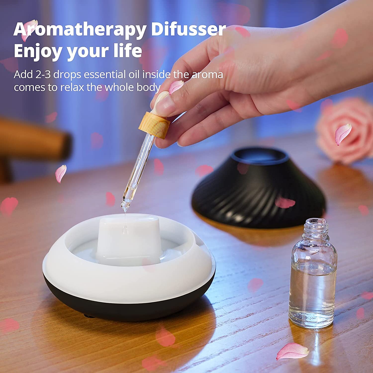 LED Smart Light Air Humidifier Colorful Flame USB Car Aromatherapy Humidifiers Diffusers Portable Diffuser Essential Oils for Home Room Fragrance 2025 - $22.99 –P16