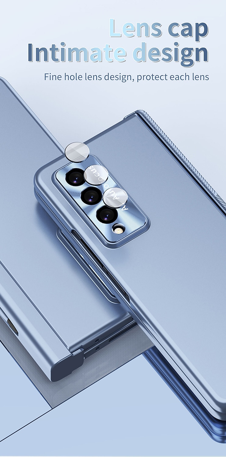телефон Кейс для Назначение SSamsung Galaxy Z-образный сгиб 7 Z Fold 5 Z Fold 4 Z Fold 3 Чехол Флип Держатель для карандашей Покрытие Однотонный ПК 2025 - $31.99 –P5