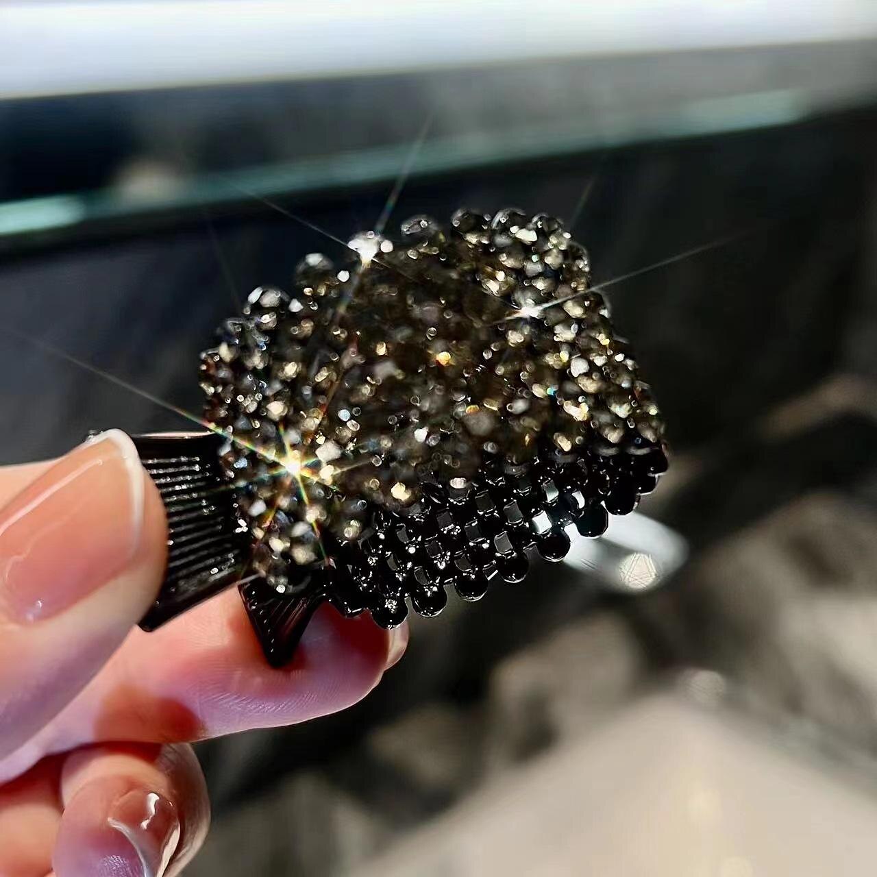 Dámské Spona do vlasů dráp do vlasů Pro Denní Klasika Křišťál Slitina Crown Drapák drahokamu Drapák perlových drahokamů Spona do vlasů Crown Black Diamond 2025 - $8.49 –P9