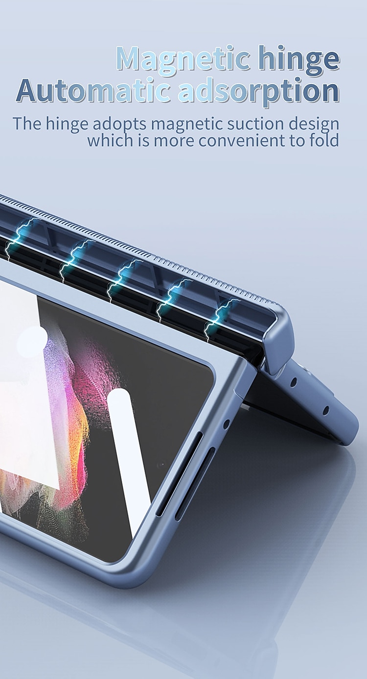 телефон Кейс для Назначение SSamsung Galaxy Z-образный сгиб 7 Z Fold 5 Z Fold 4 Z Fold 3 Чехол Флип Держатель для карандашей Покрытие Однотонный ПК 2025 - $31.99 –P10