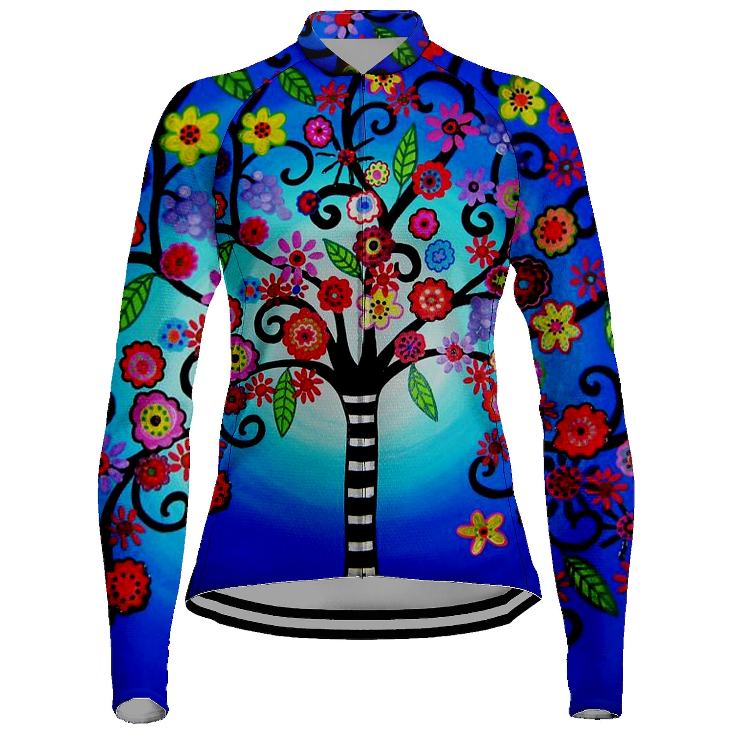 Mujer Maillot de Ciclismo Flores Botánica Manga Larga Bicicleta Camiseta con 3 bolsillos traseros MTB Bicicleta Montaña Ciclismo Carretera Secado rápido Bandas Reflectantes Bolsillo trasero Dispersor 2025 - $34.99 –P10