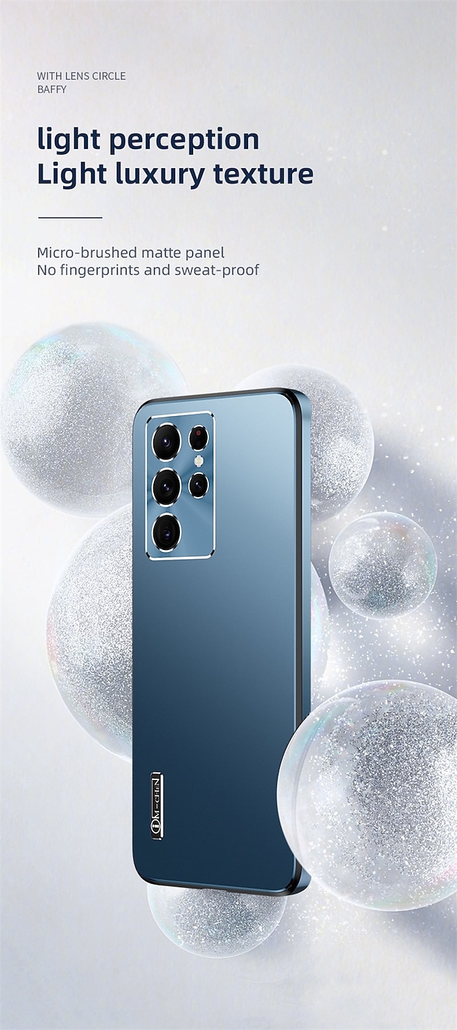 Чехол для телефона для Samsung Galaxy S23 S22 S21 Plus Ultra задняя крышка матовая полный защитный чехол пылезащитный однотонный TPU PC металл 2025 - $21.99 –P5