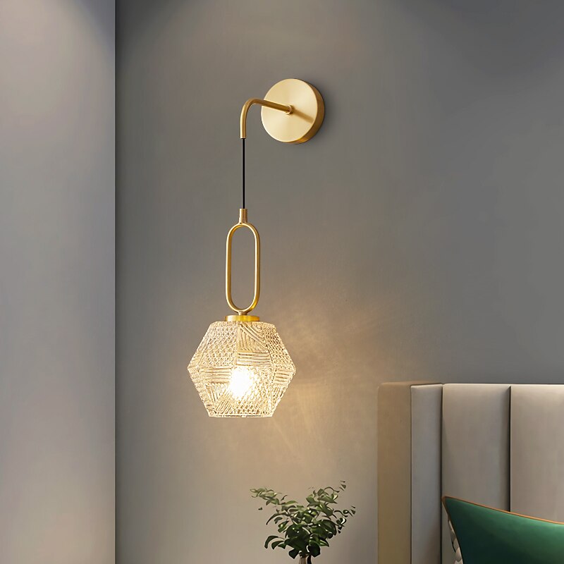 Luzes de parede interior estilo nórdico moderno interior sala de estar quarto luz de parede de cobre 220-240v de 2025 por $205.69 –P8