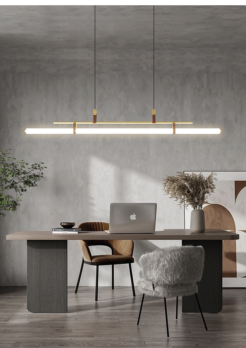 Lampada a sospensione a led da 80 cm linea moderna design catena lampada a sospensione regolabile per cucina sala da pranzo soggiorno nero e oro 110-120v 220-240v del 2025 a $279.99 –P7