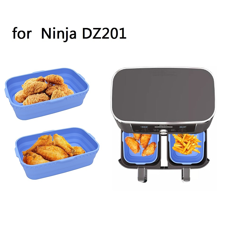 2 Pack Air Fryer Silicone Pot, Food Safe Nonstick Air Fryer Silicone, Heat Resistant, Easy Clean, Reusable Replacement Flammable Parchment Liner, Suitable for Fryer, Oven, Microwave 2025 - $13.99 –P4