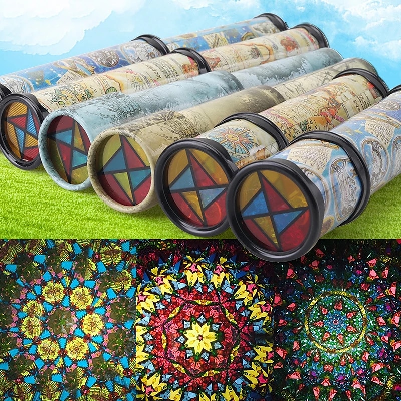 3 pcs New Scalable Rotation Kaleidoscope  Magic Changeful Adjustable Fancy Colored World Toys For Children Autism Kid Puzzle Toy 2025 - $25.99 –P7
