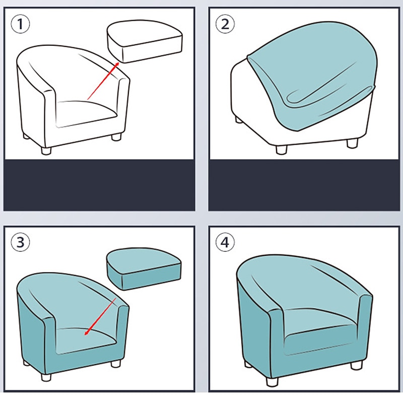 Floral Printed Club Chair Barrel Chair Slipcover Stretch Armchair Covers 1-Piece Club Tub Chair Covers Sofa Cover Couch Furniture Protector Cover Spandex Couch Covers for Living Room 2025 - $39.99 –P16