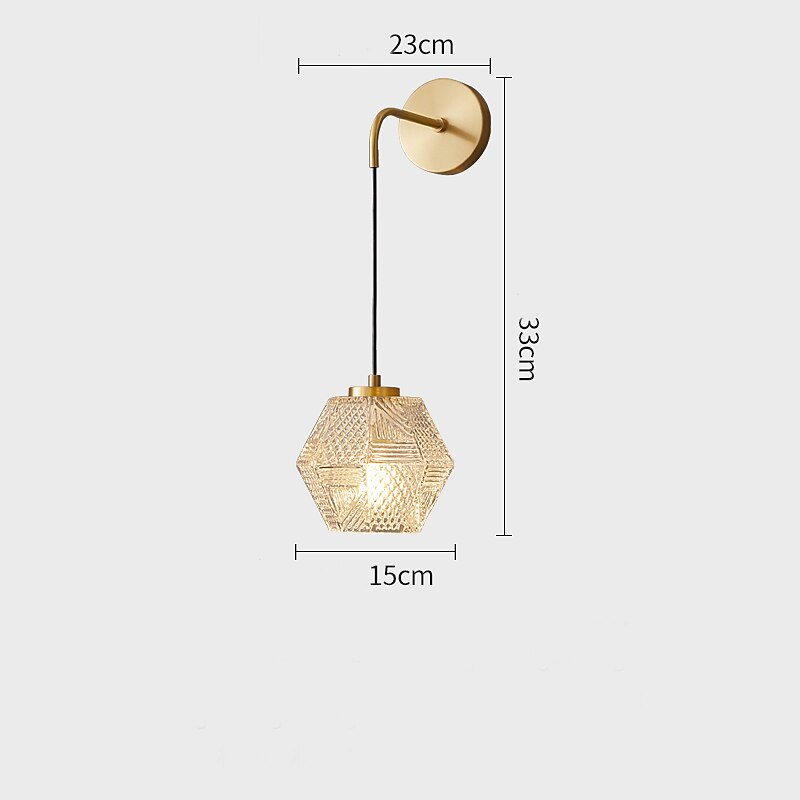 Luzes de parede interior estilo nórdico moderno interior sala de estar quarto luz de parede de cobre 220-240v de 2025 por $205.69 –P17