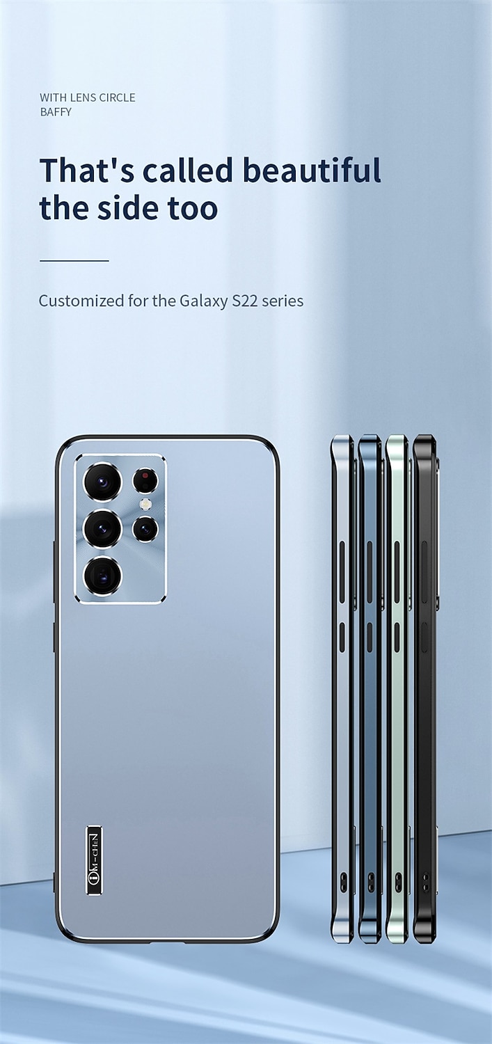 Чехол для телефона для Samsung Galaxy S23 S22 S21 Plus Ultra задняя крышка матовая полный защитный чехол пылезащитный однотонный TPU PC металл 2025 - $21.99 –P7