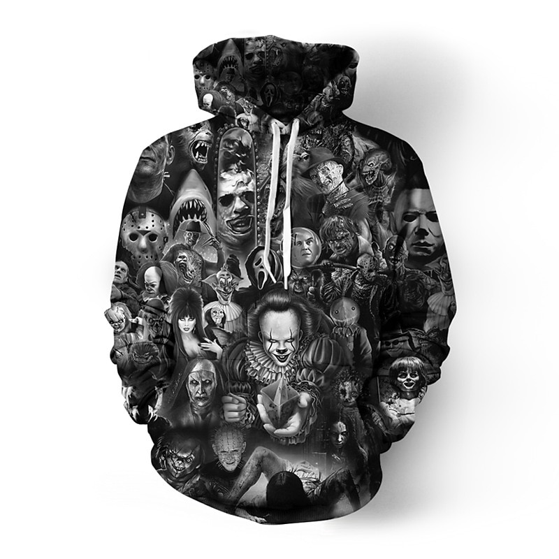 Halloween Scheletro Teschio Fantasma Morte Felpa con cappuccio Cartone animato Manga Manga 3D Tasca frontale Grafica Per Da coppia Per uomo Per donna Per adulto Halloween Carnevale Mascherata Stampa del 2025 a $38.99 –P5
