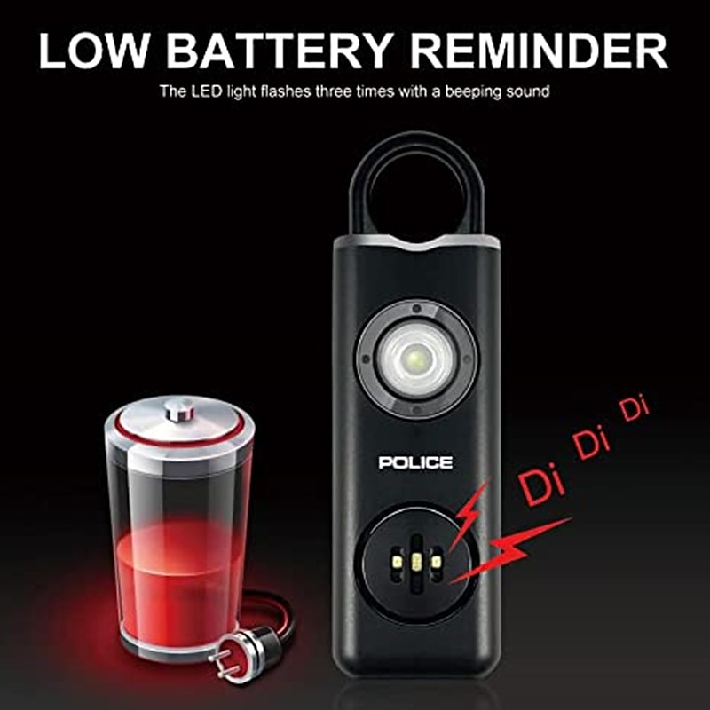 Personal Alarm Keychain for Women 130dB Siren Alarm LED Flashlight with Strobe Light Rechargeable Safety Alarm 2025 - $20.99 –P4