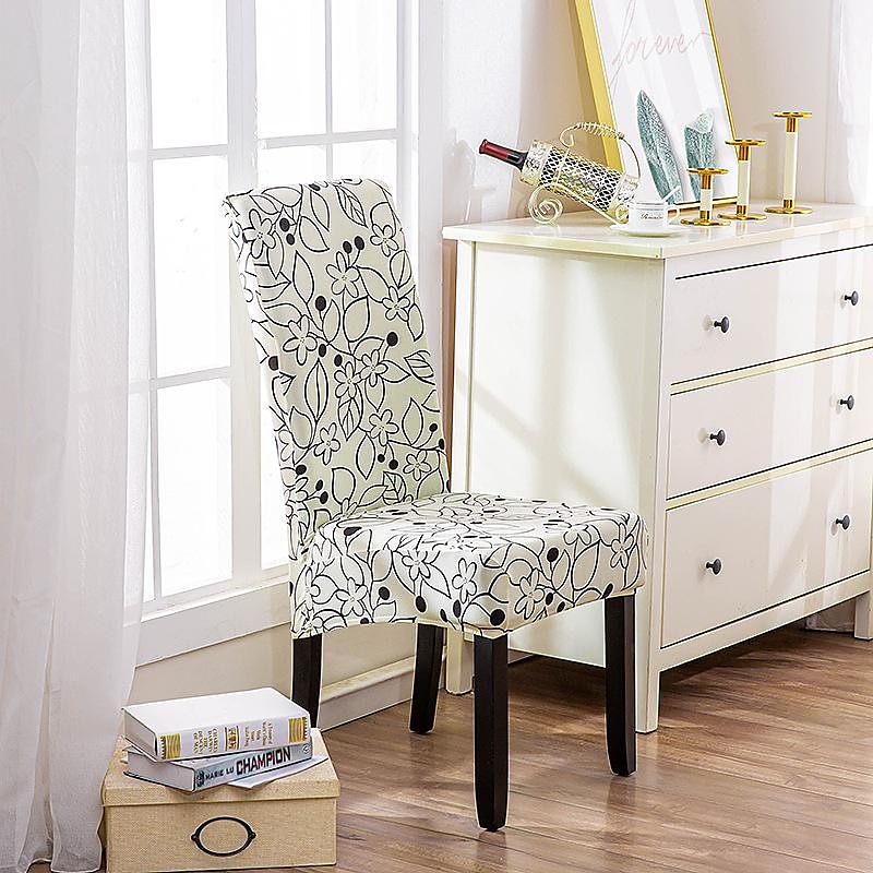 Housse de chaise de salle à manger géométrique 1 pièce, housse de siège extensible, housse de protection de chaise pour salle à manger, mariage, décoration de Noël de 2025 ? $8.99 –P11