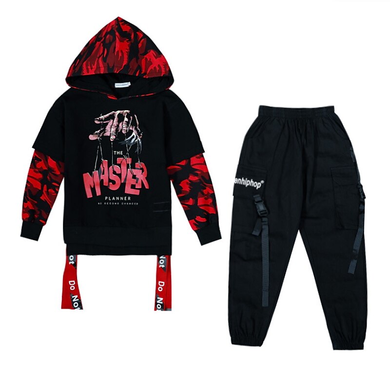 Unisex 3D Alfabetico Set felpa con cappuccio e pantaloni della tuta Completo Manica lunga Autunno Inverno Di tendenza Stile di strada Bambino 3-13 anni Da mare Strada Standard del 2026 a $62.99 –P5