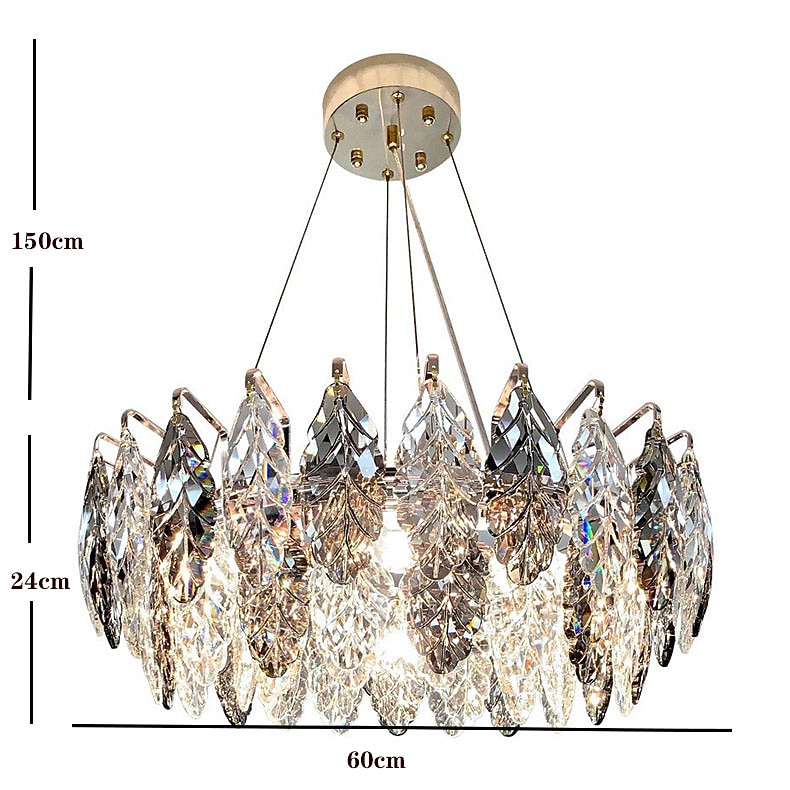 נברשת בעיצוב פנס תליון 60 ס"מ מצופה אלקטרו 2026 - $761.69 –P4