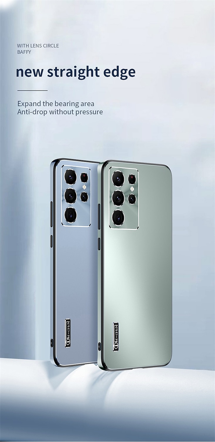Чехол для телефона для Samsung Galaxy S23 S22 S21 Plus Ultra задняя крышка матовая полный защитный чехол пылезащитный однотонный TPU PC металл 2025 - $21.99 –P10