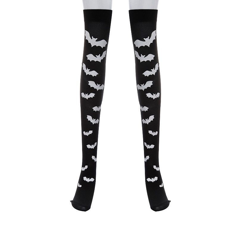 Teschio scheletro Halloween Calze e autoreggenti Oggetti di scena di Halloween Halloween Per donna Halloween martedì grasso Costumi di Halloween facili Vestirsi del 2025 a $12.49 –P4