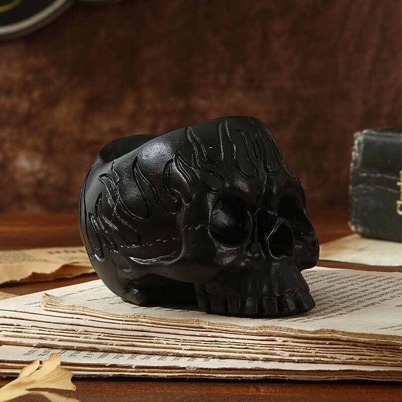 2025年 ハロウィーンの頭蓋骨樹脂キャンドルホルダー - スケルトンキャンドルスティックハロウィーンデコレーション(キャンドルは含まれません) コレクション – $9.49 –P14