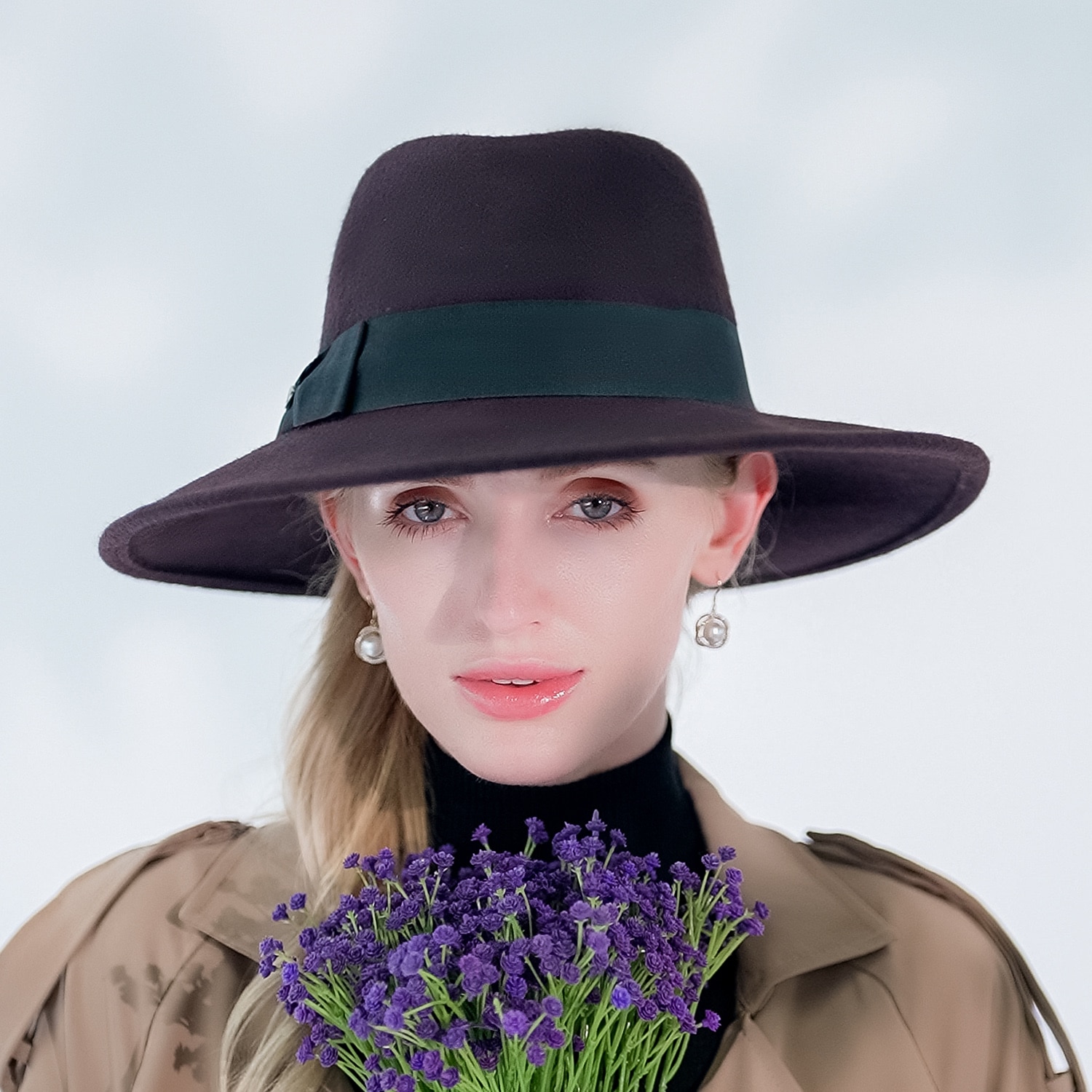 Hatter Ull Fedora Solhatt Avslappet Ferie Retro Rød Klassisk Britisk Med Ren Farge Tvinning Hodeplagg Hodeplagg 2025 - $19.99 –P3