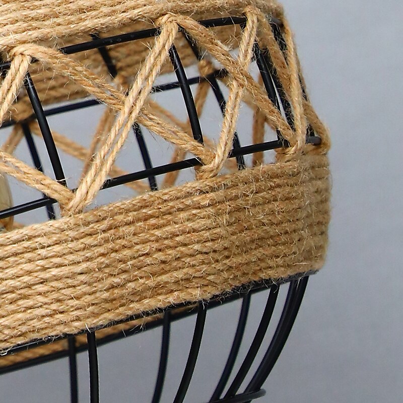25cm Single Design Island Design Pendant Light Hemp Rope Painted Finishes Modern Nordic Style 220-240V 2025 - $150.99 –P9