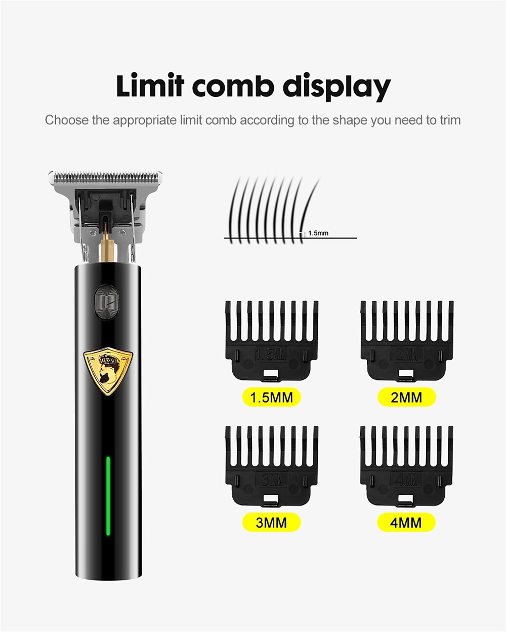 T9 USB Electric Hair Cutting Machine Professional Man Shaver Trimmer New Rechargeable Beard Trimmer Barber Hair Cutting Tools 2025 - $22.99 –P7