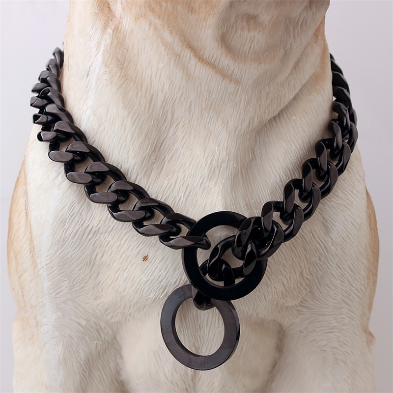 15mm Ebay Titanium Steel Stainless Steel Golden Pitbull Pet Large Dog Chain Pet Chain Collar 2026 - $36.55 –P2