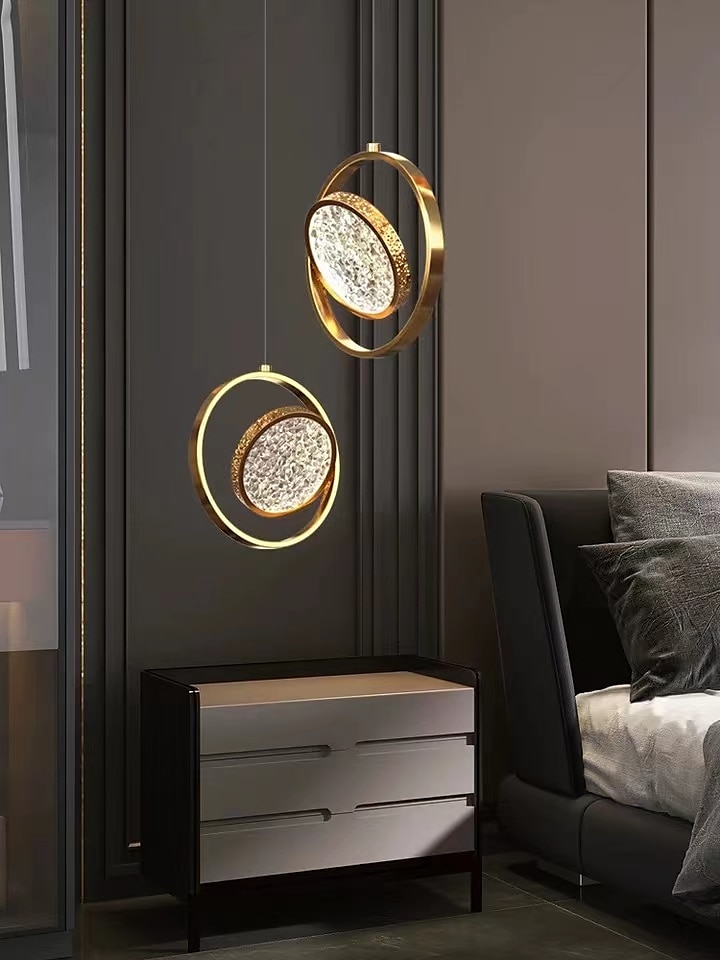 23cm led přívěsek světlo ostrov světelný kruh design kulatý design geometrické tvary přívěsek lehký kov umělecký styl vintage styl moderní styl umělecký moderní 85-265v 2025 - $135.99 –P14