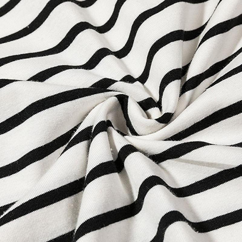 Men's T Shirt Long Sleeve Shirt Long Sleeve Crew Neck Spring Fall Striped Lightweight Casual Comfortable Vacation Casual Weekend Black White Top Tee for Men 2025 - $13.99 –P15