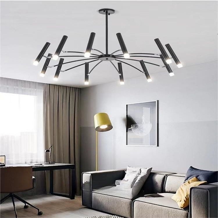 Fuochi d'artificio a soffitto rotante, 12/24 luci 39 "/51" lampada da soffitto a puntatore creativo per soggiorno, moderna plafoniera a led da incasso, luci di fuochi d'artificio del 2025 a $449.99 –P13