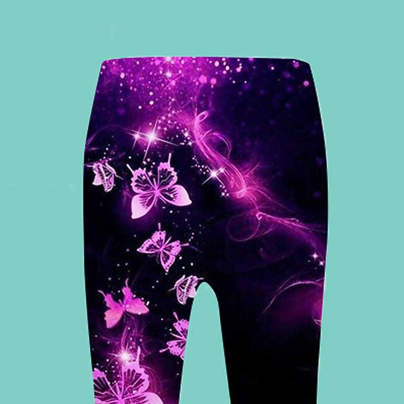 Tyttöjen 3D Eläin Perhonen Housut Leggingsit Syksy Talvi Aktiivinen söpö tyyli 3D-kuvio Lapset 3-12 vuotta ulko- Loma Katu Normaali 2025 - $10.49 -P2