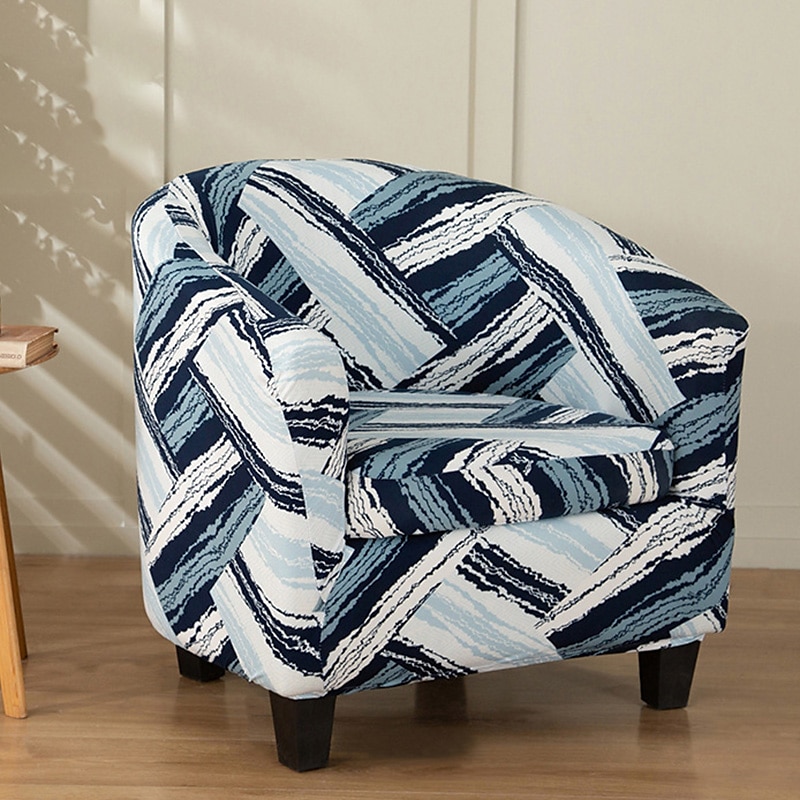 Floral Printed Club Chair Barrel Chair Slipcover Stretch Armchair Covers 1-Piece Club Tub Chair Covers Sofa Cover Couch Furniture Protector Cover Spandex Couch Covers for Living Room 2025 - $39.99 –P14