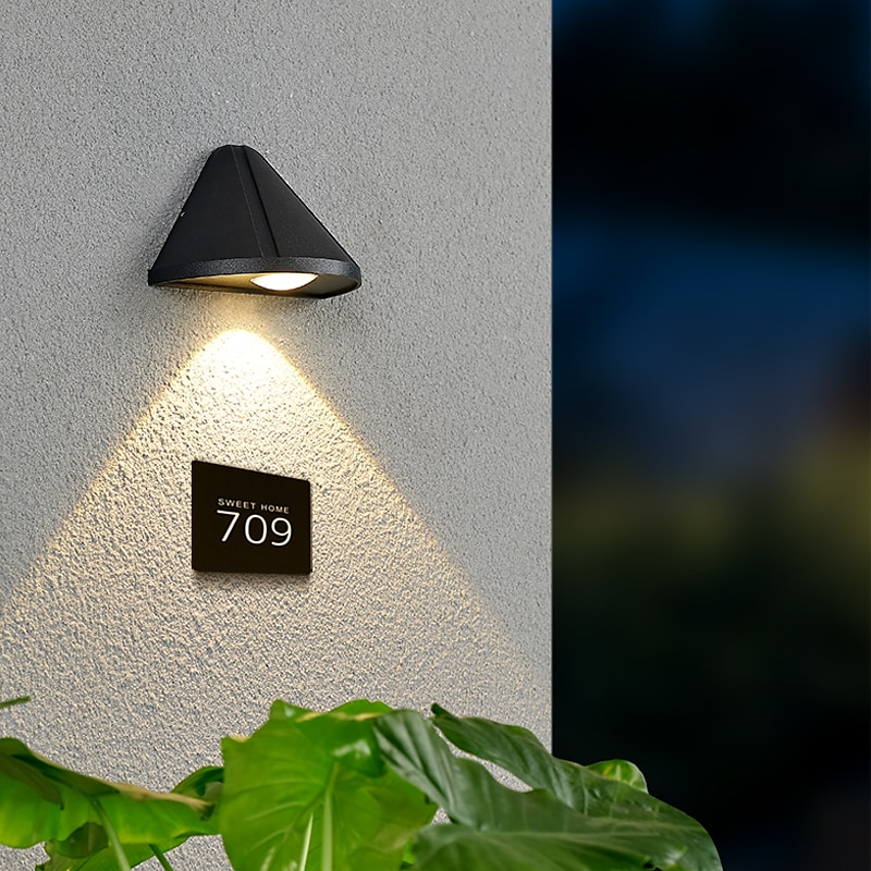 luces de pared led para interiores al aire libre dormitorio puerta exterior lámpara de pared luz de pared de aluminio ip65 85-265v 5 w 2025 - $96.99 –P13