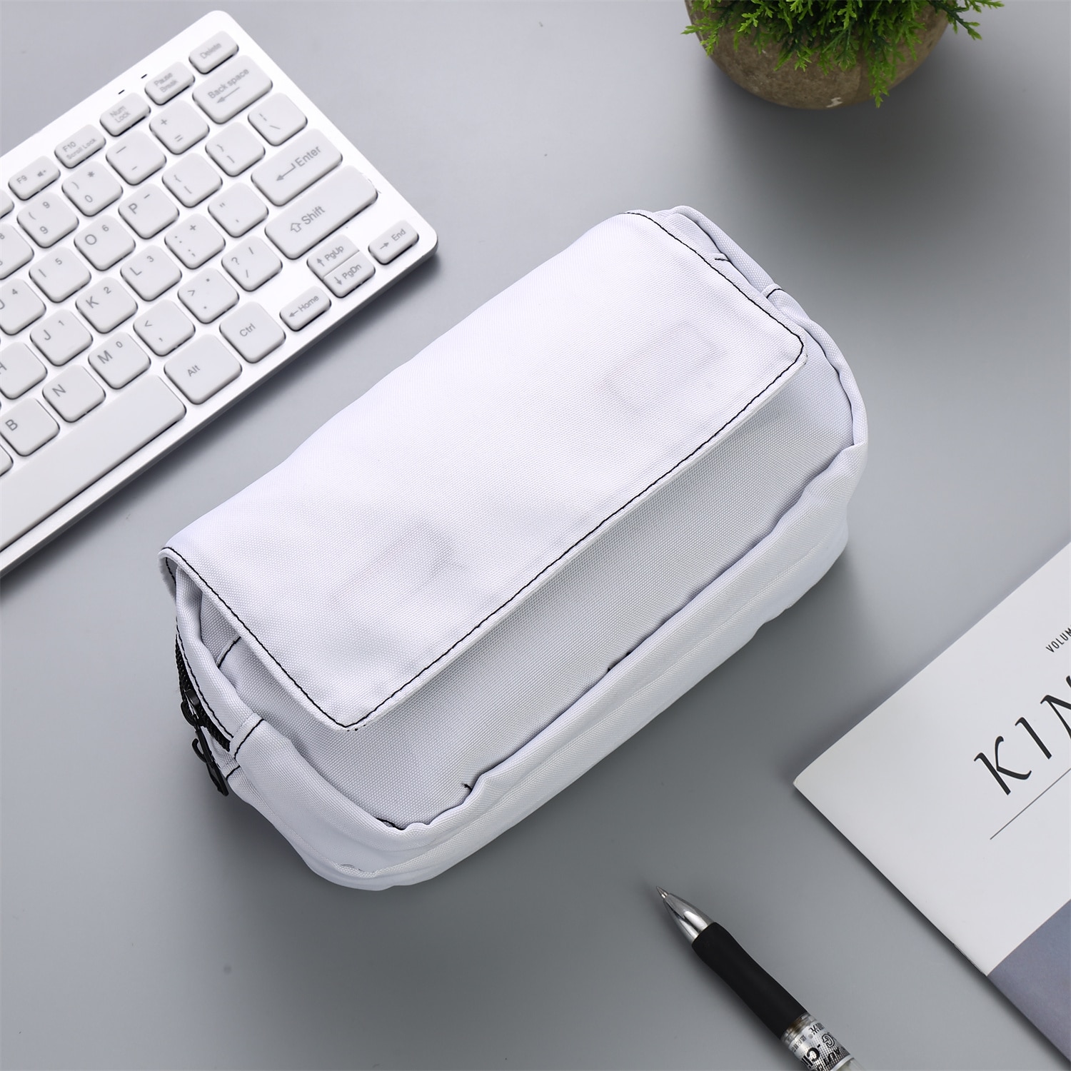 copii Unisex Geanta pentru stilouri Carcase Creion Îmbrăcăminte Oxford Imprimeu Capacitate Înaltă Pisica Negru Roz Îmbujorat Albastru piscină 2025 - $14.99 –P2