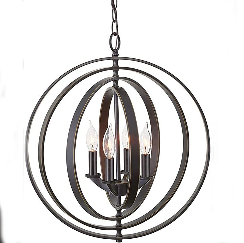 45cm ciondolo lanterna design lampada a sospensione metallo galvanico finiture verniciate led 220-240v del 2025 a $399.99 –P3