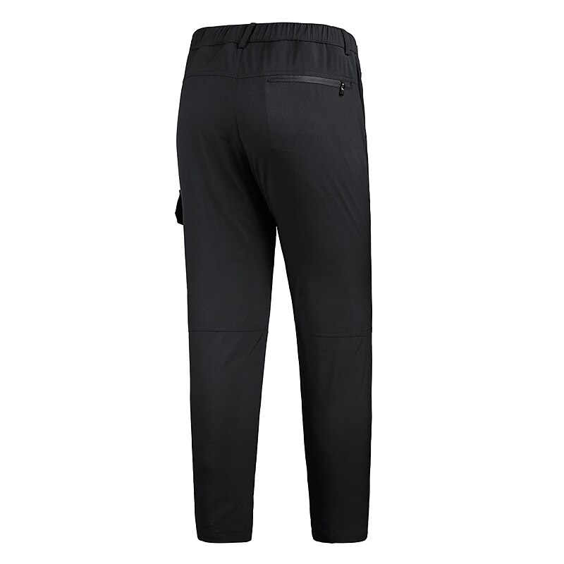 Herren Wasserdichte Wanderhose Fleece-gefütterte Hose Softshellhosen Winter Außen Regular Fit warm Fleece-Futter Abnehmbares Vlies Atmungsaktiv Hosen / Regenhose Unten Dunkelgrau Schwarz / Orange 2025 - $55.99 –P10